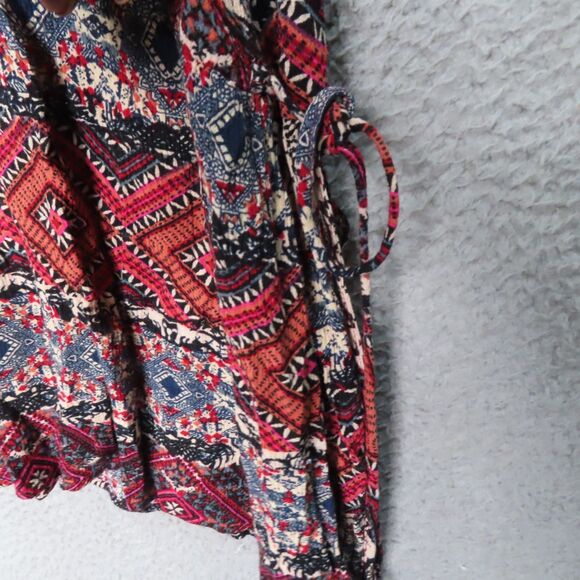 Umgee Mini Dress Large Multicolor Sleeveless Colorful Boho Geometric Pullover - Picture 4 of 10